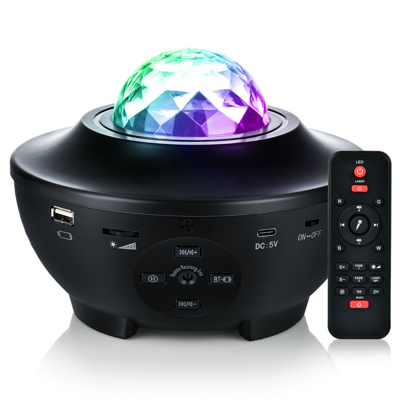 AuraGlow Galaxy Projector- 360° Starry Sky Light