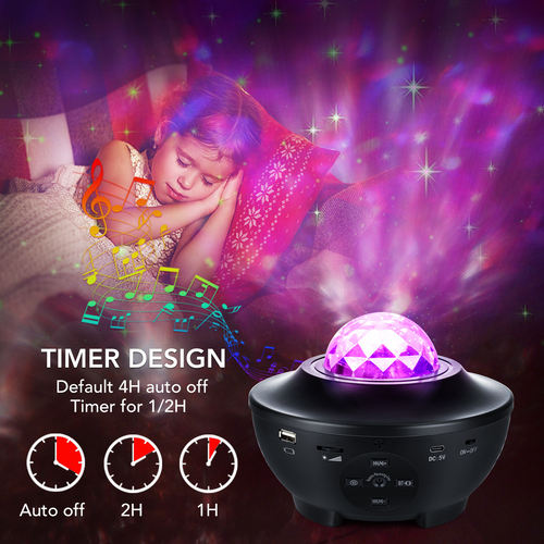 AuraGlow Galaxy Projector- 360° Starry Sky Light