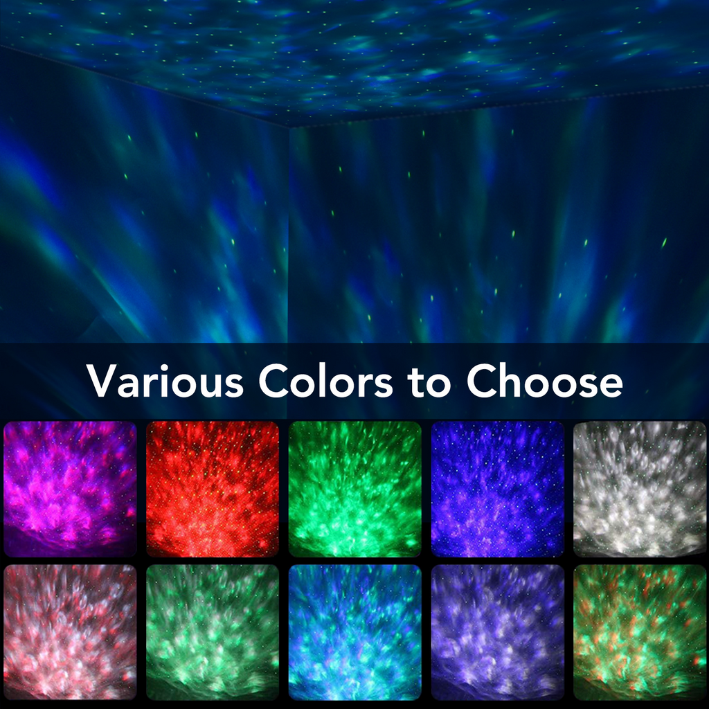 AuraGlow Galaxy Projector- 360° Starry Sky Light